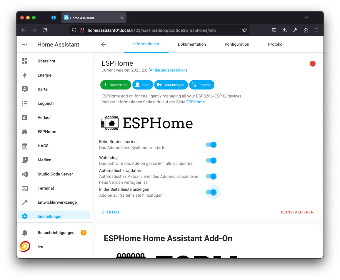 addon esphome 2