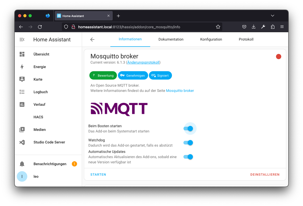 addon mqtt 3