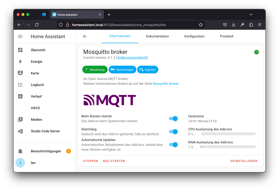 addon mqtt 4