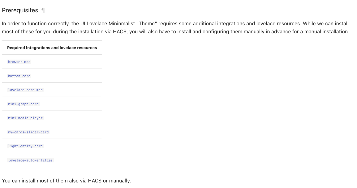 addon ui lovelace minimalist 00 prerequesits